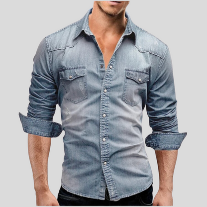 Sem™ | Camicia in Denim Slim Fit per Uomo