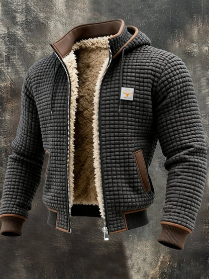 BRIAN – GIACCA CUCITA CON FODERA IN SHERPA E ZIP