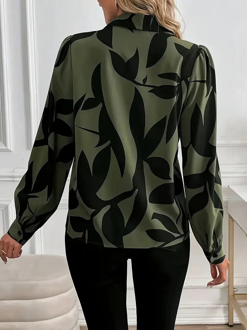 Olivia™ | Blusa Stampa Astratta