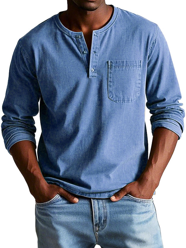 Marcel™ | Camicia Vintage con Maniche Lunghe