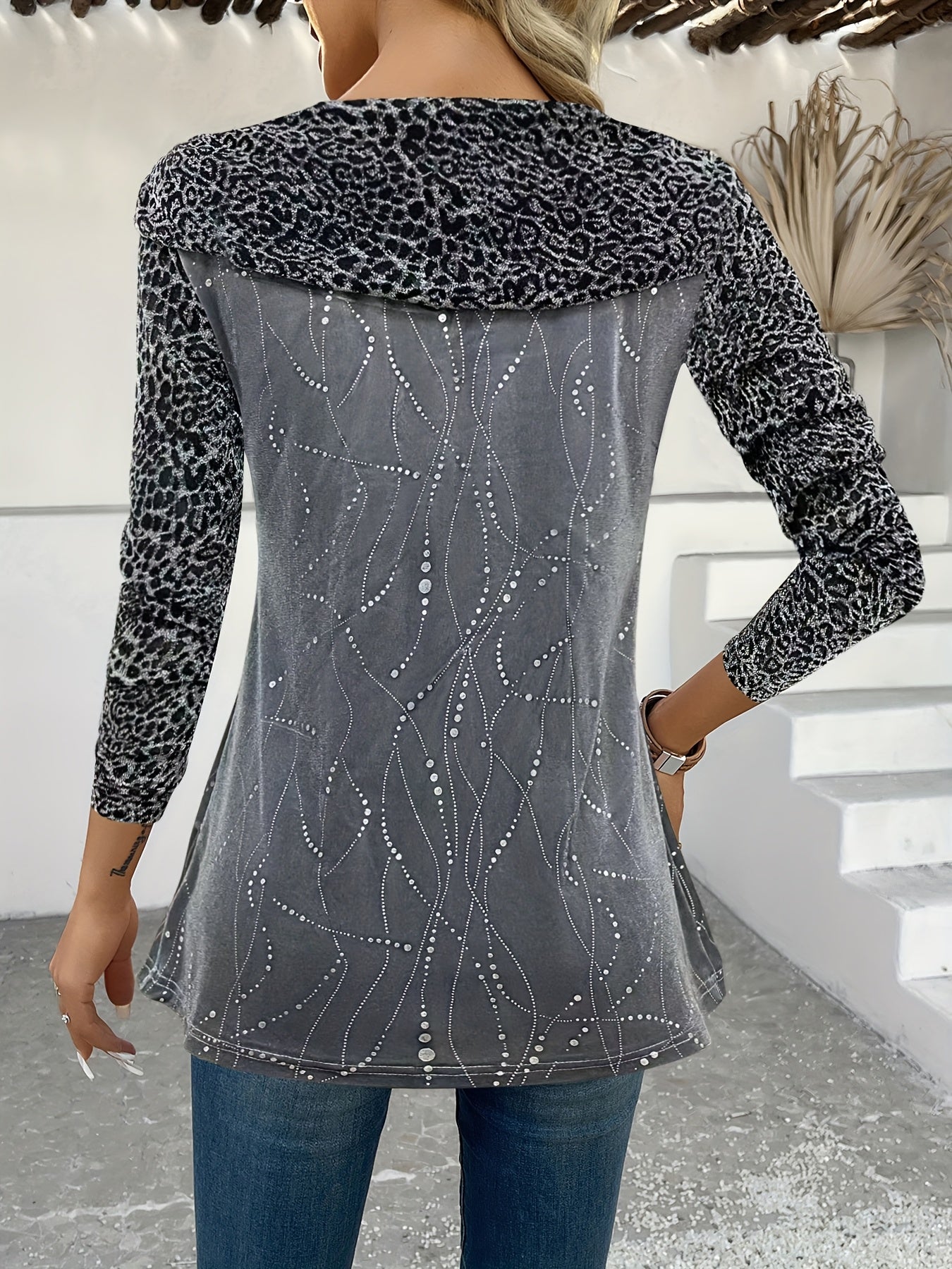 Lunessavine - Elegante Blusa Off-Shoulder con Dettagli Sottile