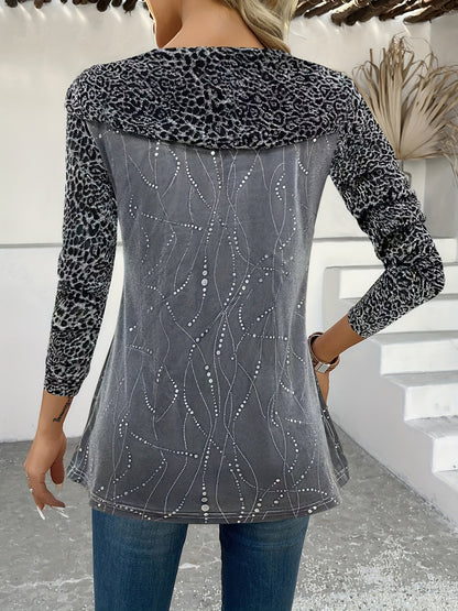 Lunessavine - Elegante Blusa Off-Shoulder con Dettagli Sottile