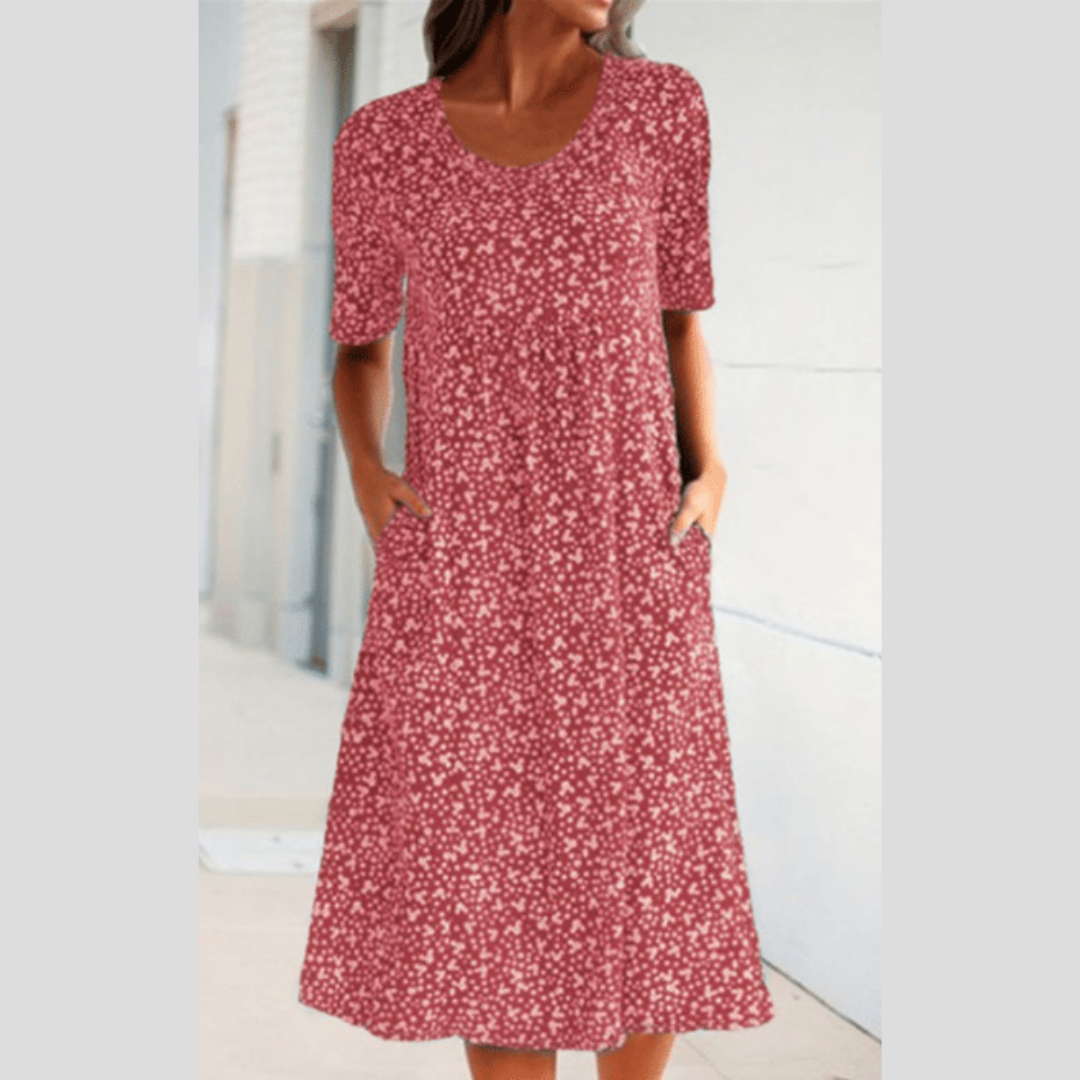 Jasmijn™ | Abito midi elegante con stampa floreale