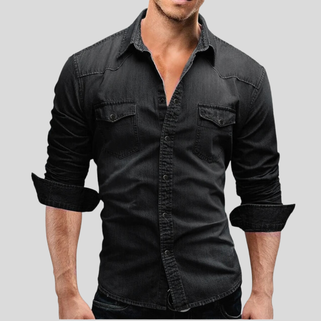 Sem™ | Camicia in Denim Slim Fit per Uomo