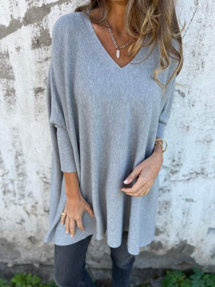 Kyra™ | Maglione Comodo in Maglia con Scollatura a V e Maniche Lunghe