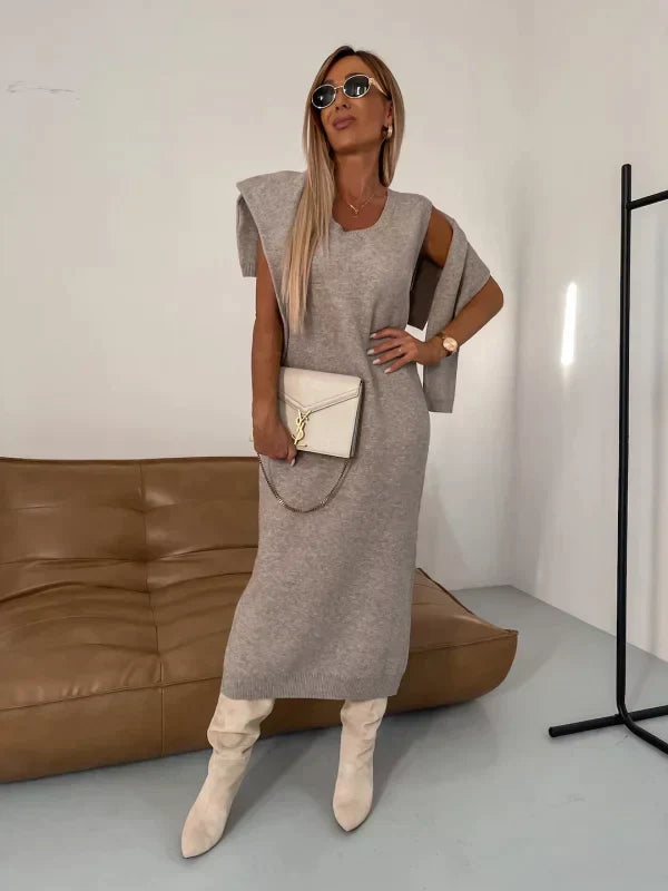 ELENA – MAGLIONE CON COLLO ALTO IN MAGLIA