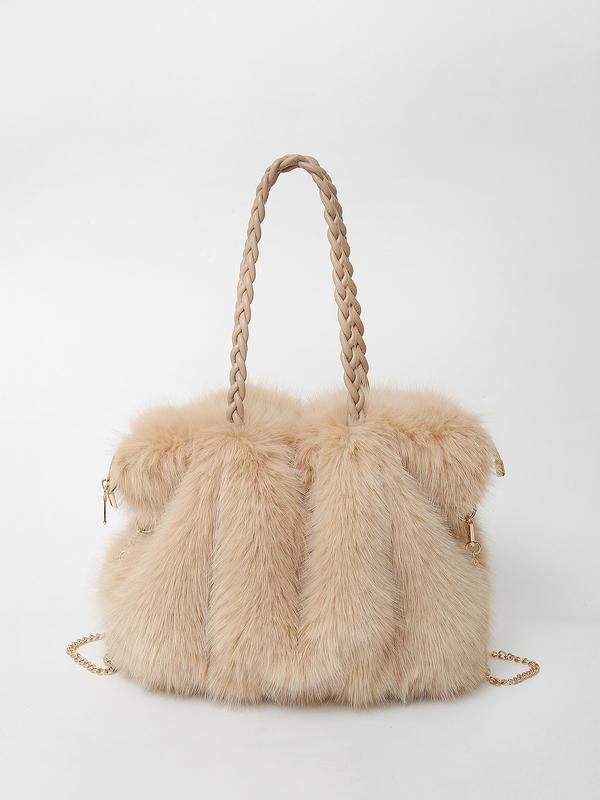 KAREN – BORSA A SPALLA IN PELUCHE LUSSUOSO