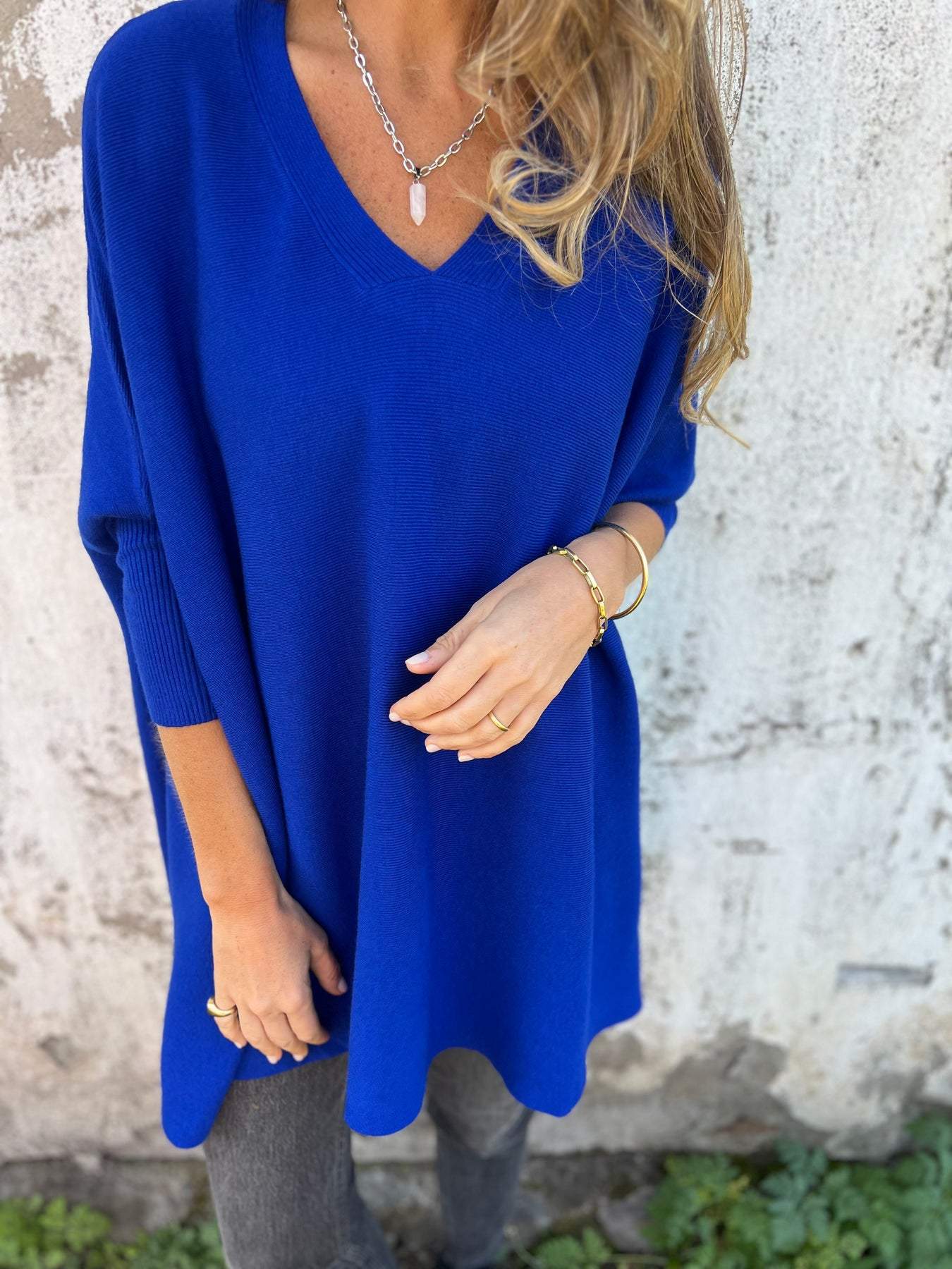 Kyra™ | Maglione Comodo in Maglia con Scollatura a V e Maniche Lunghe