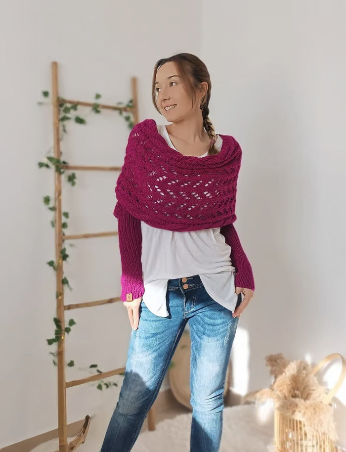 ROSA – ELEGANTE SHRUG IN MAGLIA