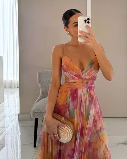 Giselle™ | Incantevole Maxi-abito con Stampa Floreale