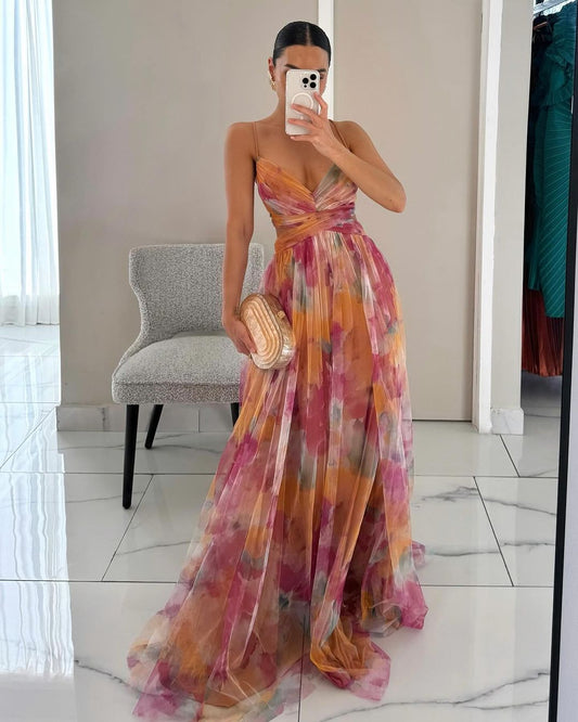 Giselle™ | Incantevole Maxi-abito con Stampa Floreale