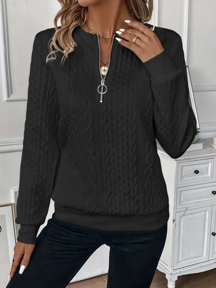 Jorien™ | MAGLIONE IN MAGLIA CON ZIP