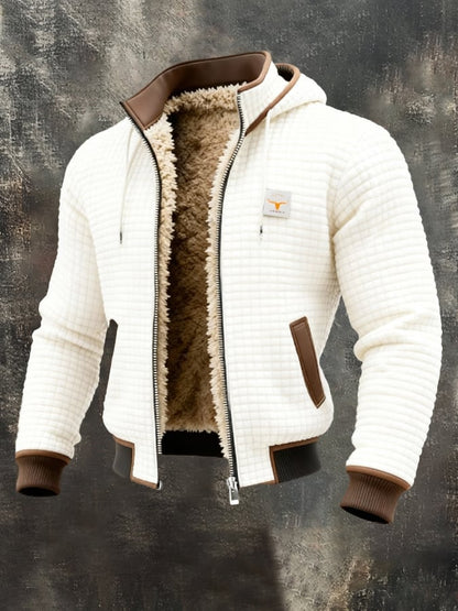 BRIAN – GIACCA CUCITA CON FODERA IN SHERPA E ZIP