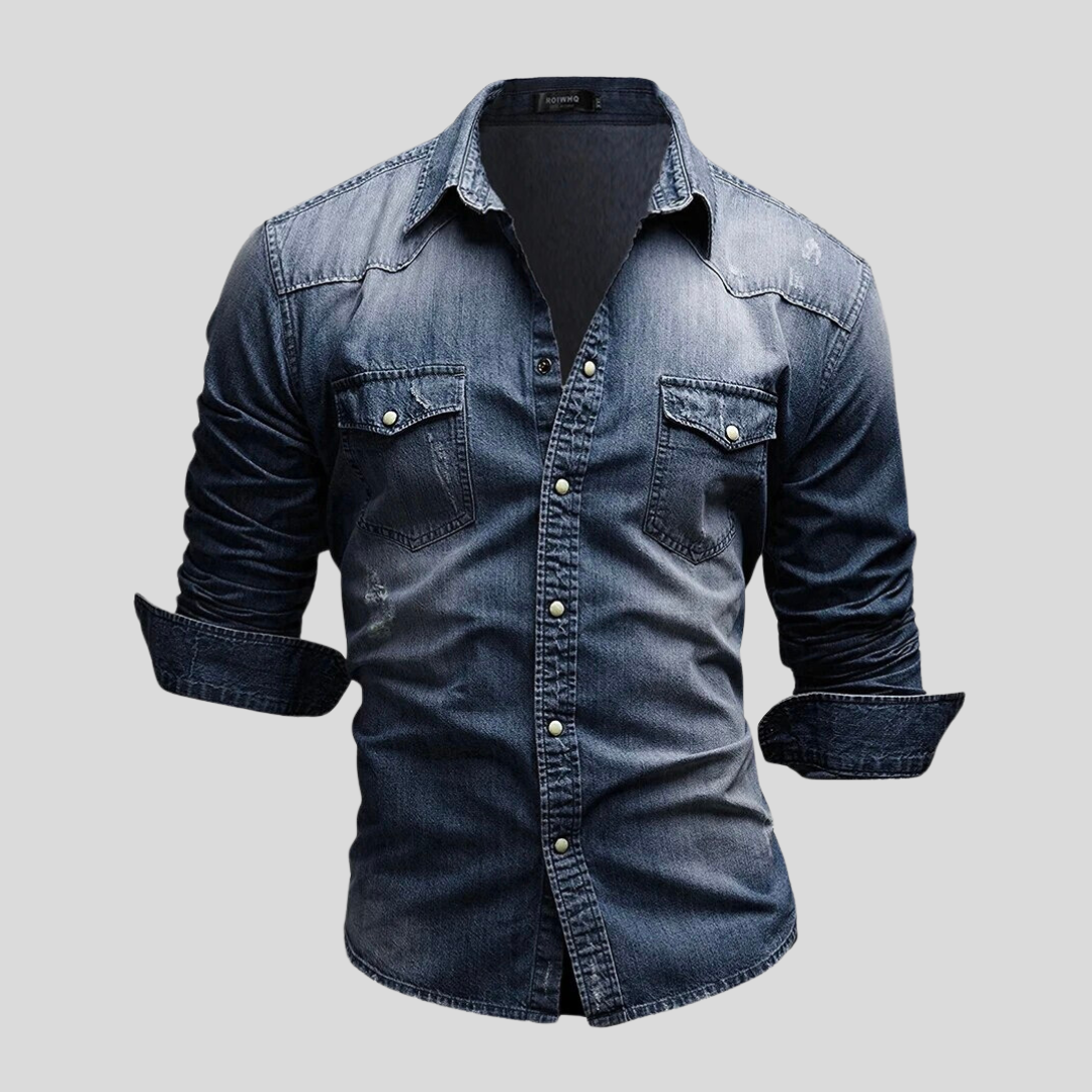 Sem™ | Camicia in Denim Slim Fit per Uomo