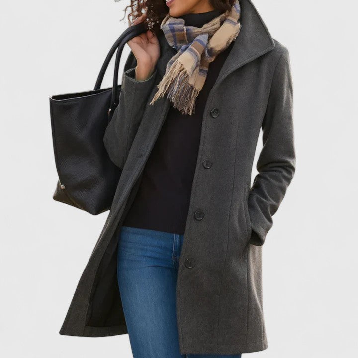 AURORA – PEACOAT IN LANA MISTA TIMELESS