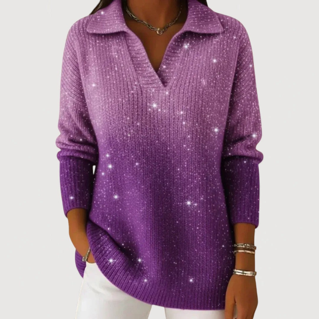 Eliravelle – Maglione Lucido dallo Stile Elegante e Casual