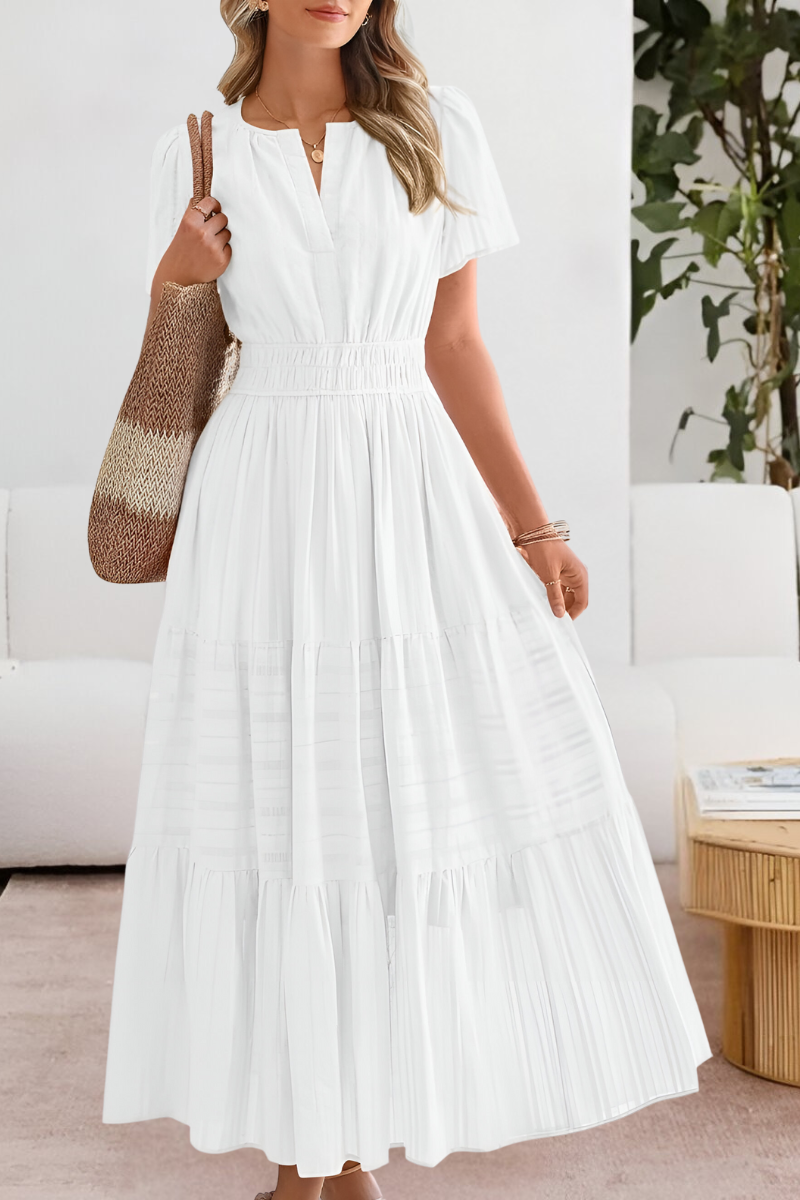 FREYA – MAXI ABITO SOLEGGIATO CON STRATI