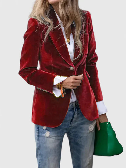 VALERIE – BLAZER IN VELLUTO ELEGANTE
