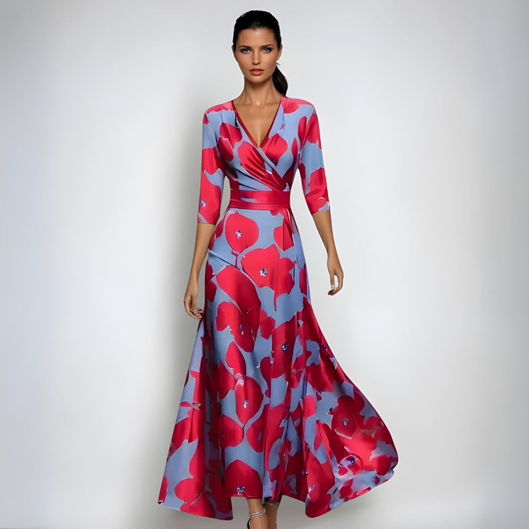 Desiree™ | Abito Maxi a Fiori Luxe