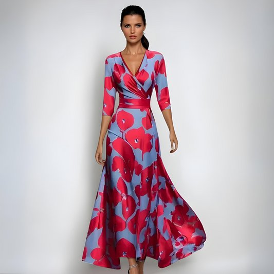 Desiree™ | Abito Maxi a Fiori Luxe