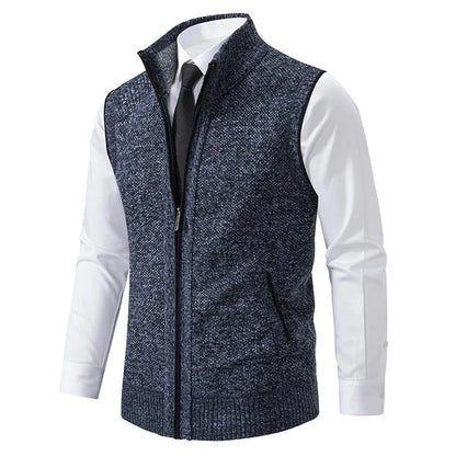 Bremer™ | Gilet in fleece lavorato a maglia senza maniche