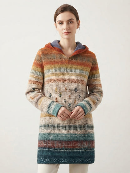 GILET ARTISTICO MARRONE DA DONNA