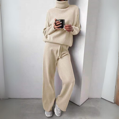 Yara™ | Set di 2 pezzi, maglione con colletto e pantaloni lunghi