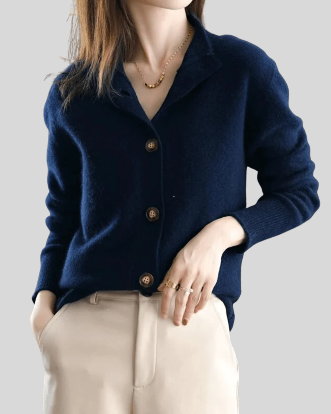 MARISSA – MAGLIONE CON BOTTONI ACCOGLIENTE