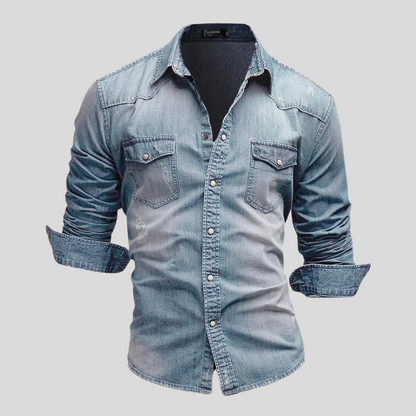Sem™ | Camicia in Denim Slim Fit per Uomo