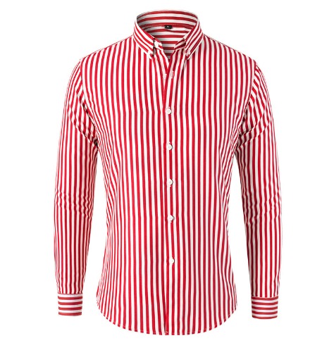 TROY – CAMICIA CLASSICA A RIGHE CON BOTTONI