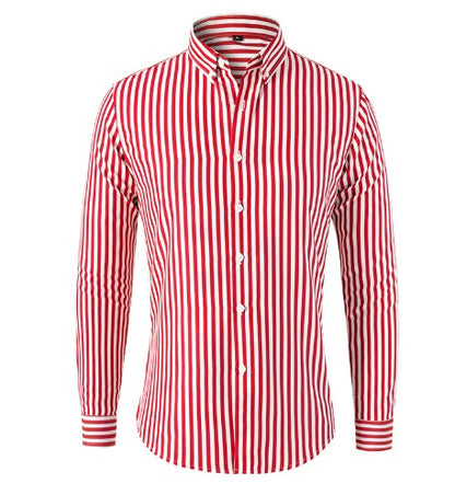 TROY – CAMICIA CLASSICA A RIGHE CON BOTTONI