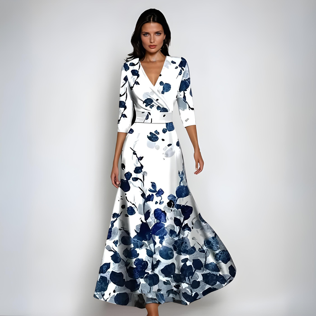 Desiree™ | Abito Maxi a Fiori Luxe