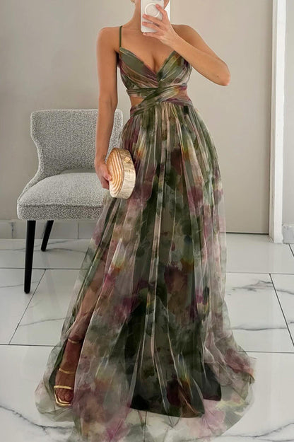 Giselle™ | Incantevole Maxi-abito con Stampa Floreale