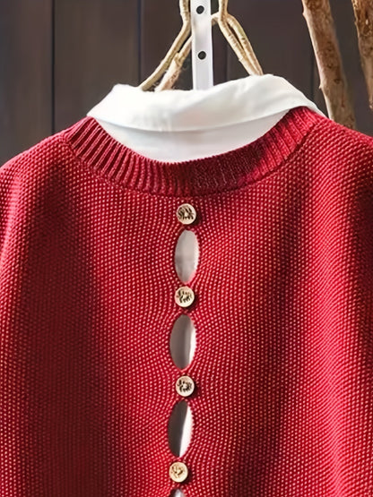 TATIANA – MAGLIONE CON DETTAGLI SUL RETRO