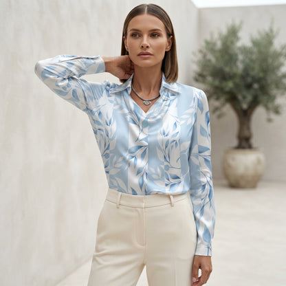 BLUSA SCOLLO DRAPPEGGIATO DA DONNA