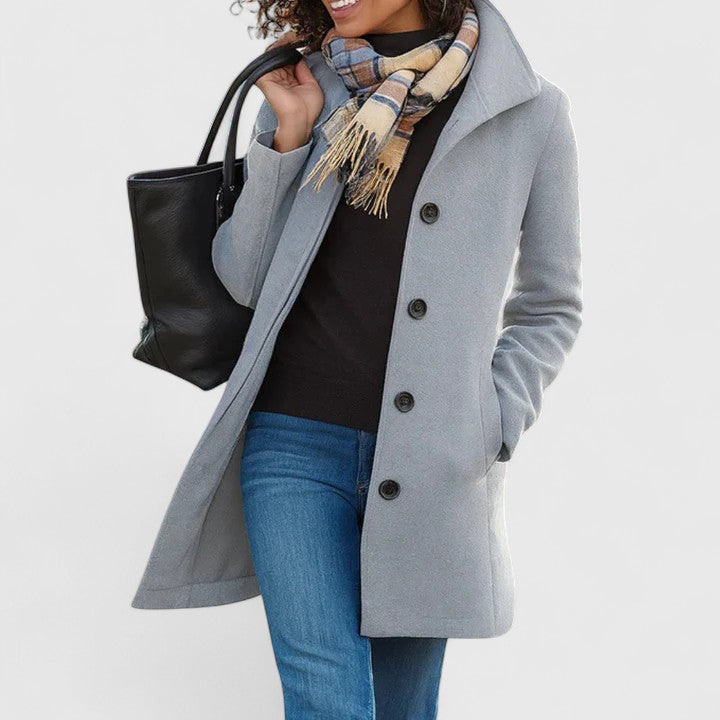 AURORA – PEACOAT IN LANA MISTA TIMELESS