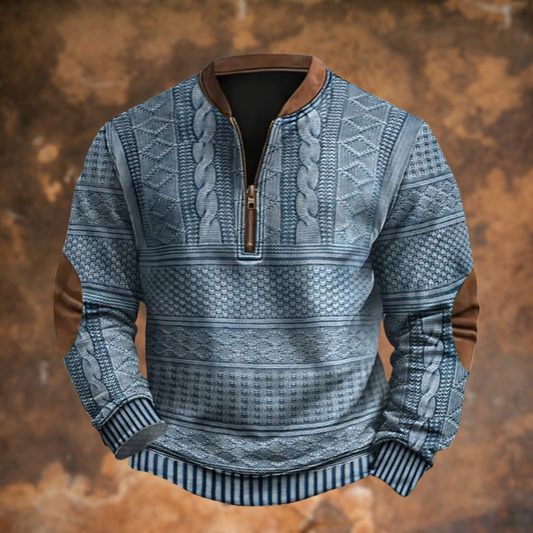 Kevin / Maglione lavorato a maglia con zip