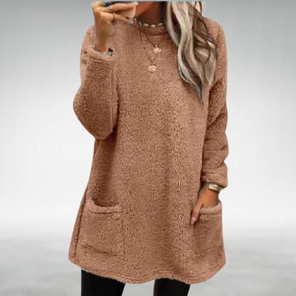 LILY - MAGLIONE IN TESSUTO TEDDY ACCOGLIENTE