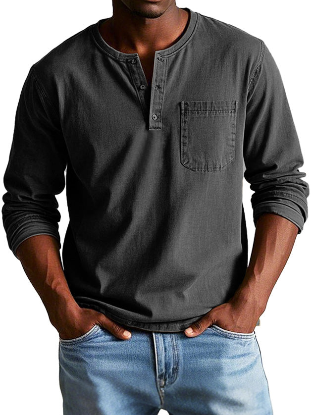 Marcel™ | Camicia Vintage con Maniche Lunghe