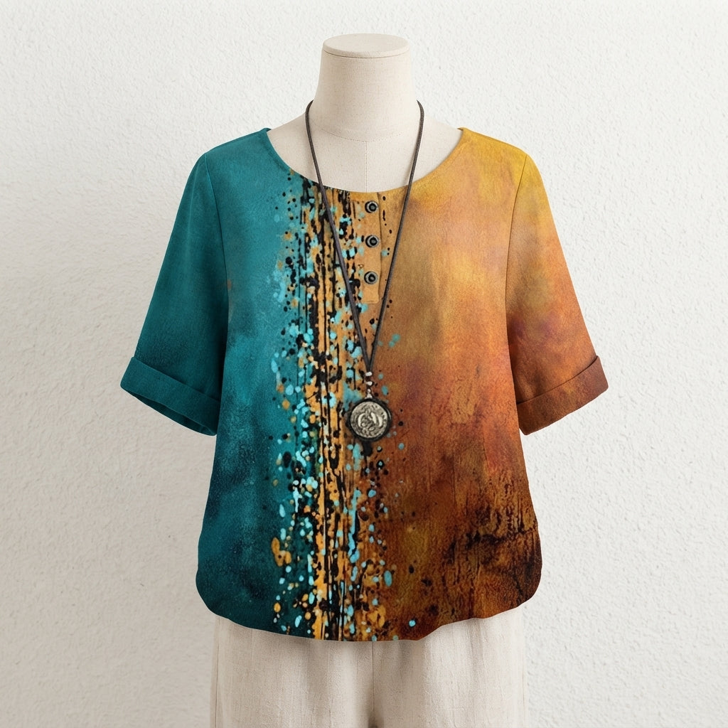 Blu/Arancione / 3XL