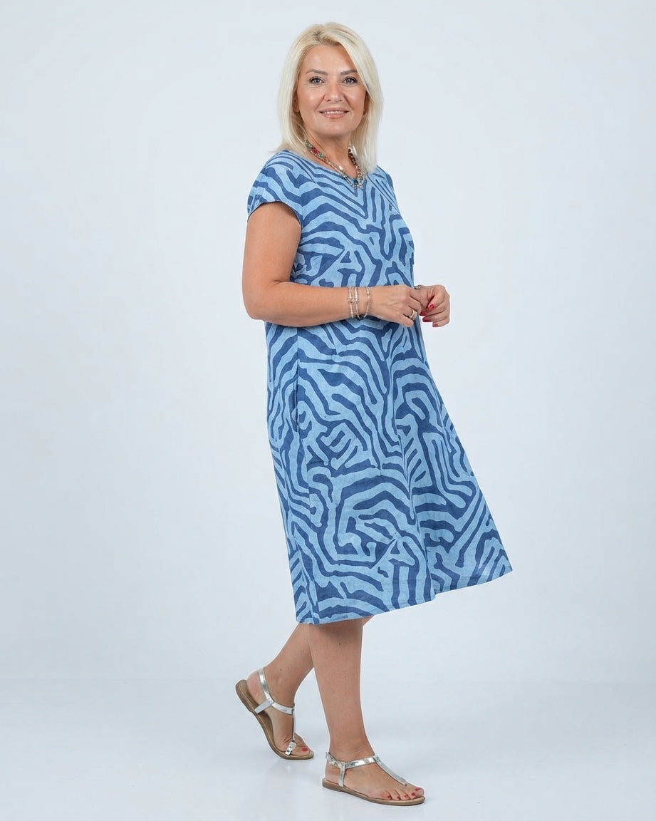 ABITO ESTIVO STAMPA ZEBRA DA DONNA