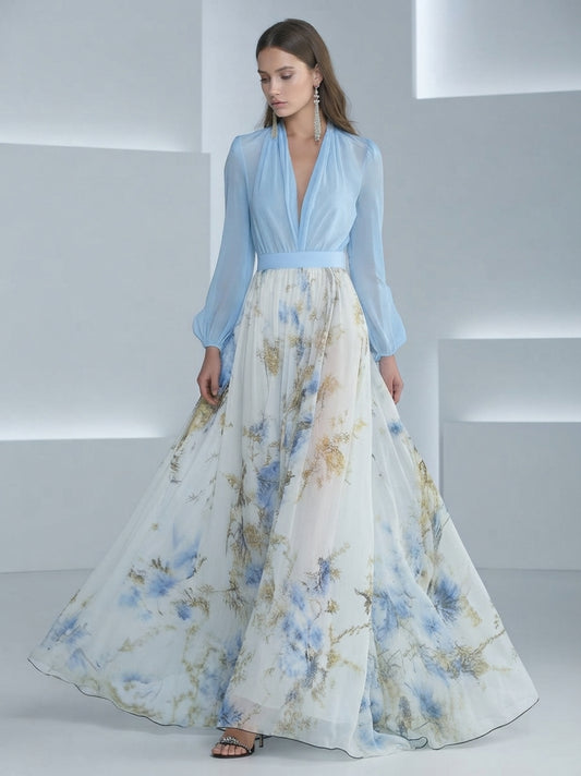 ABITO LUNGO A FIORI DA DONNA