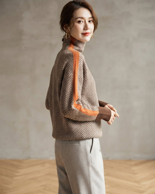 MAGLIONE A RIGHE DA DONNA