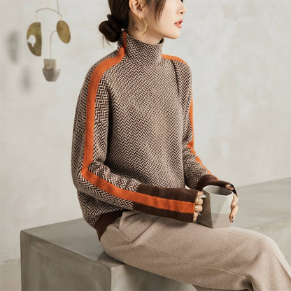 MAGLIONE A RIGHE DA DONNA