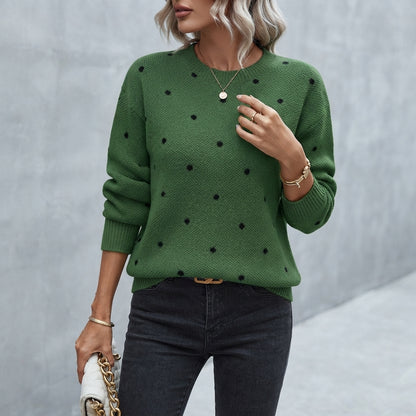 MAGLIONE A RIGHE VERDE DA DONNA