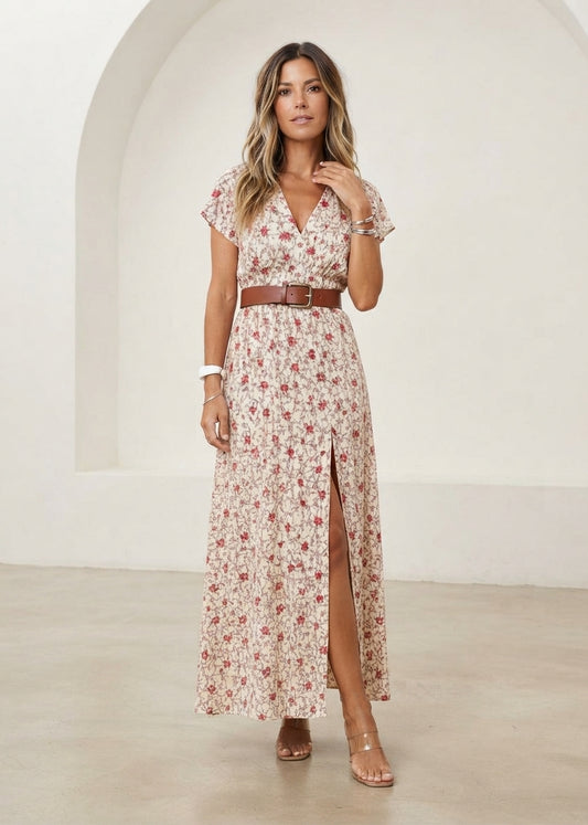 ABITO MAXI A FIORI DA DONNA