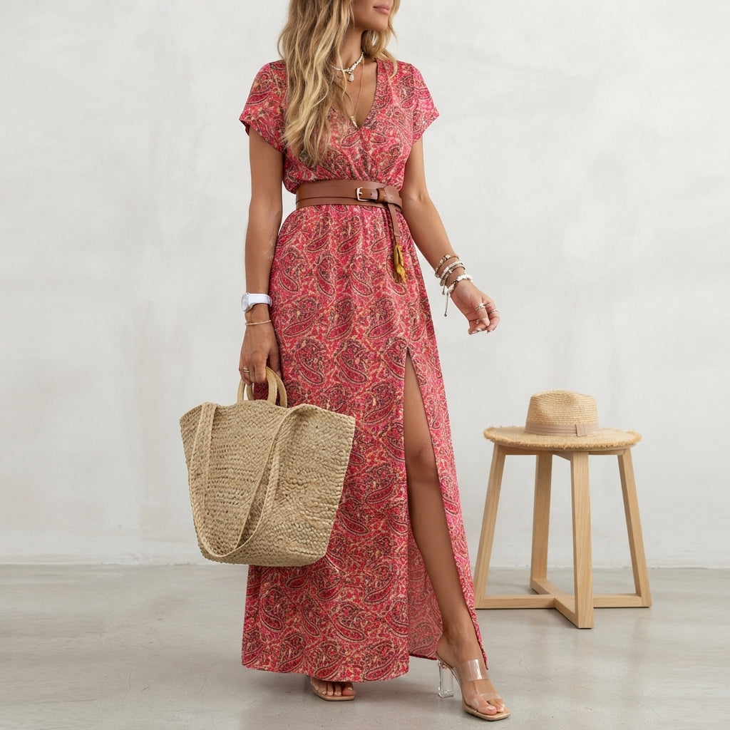 ABITO MAXI A FIORI DA DONNA