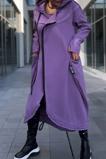 LILIANE – CAPPOTTO LUNGO MODERNO CON CAPPUCCIO