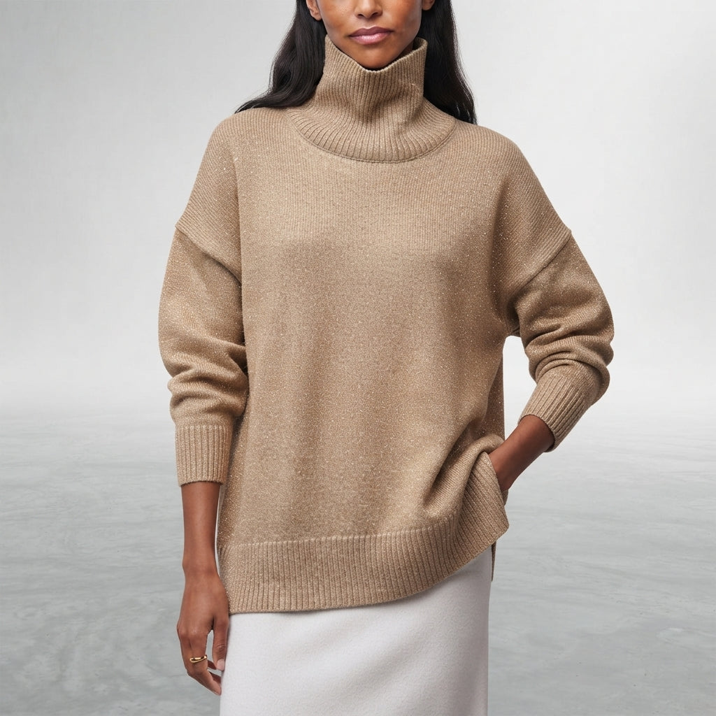 MAGLIONE COLLO ALTO DA DONNA