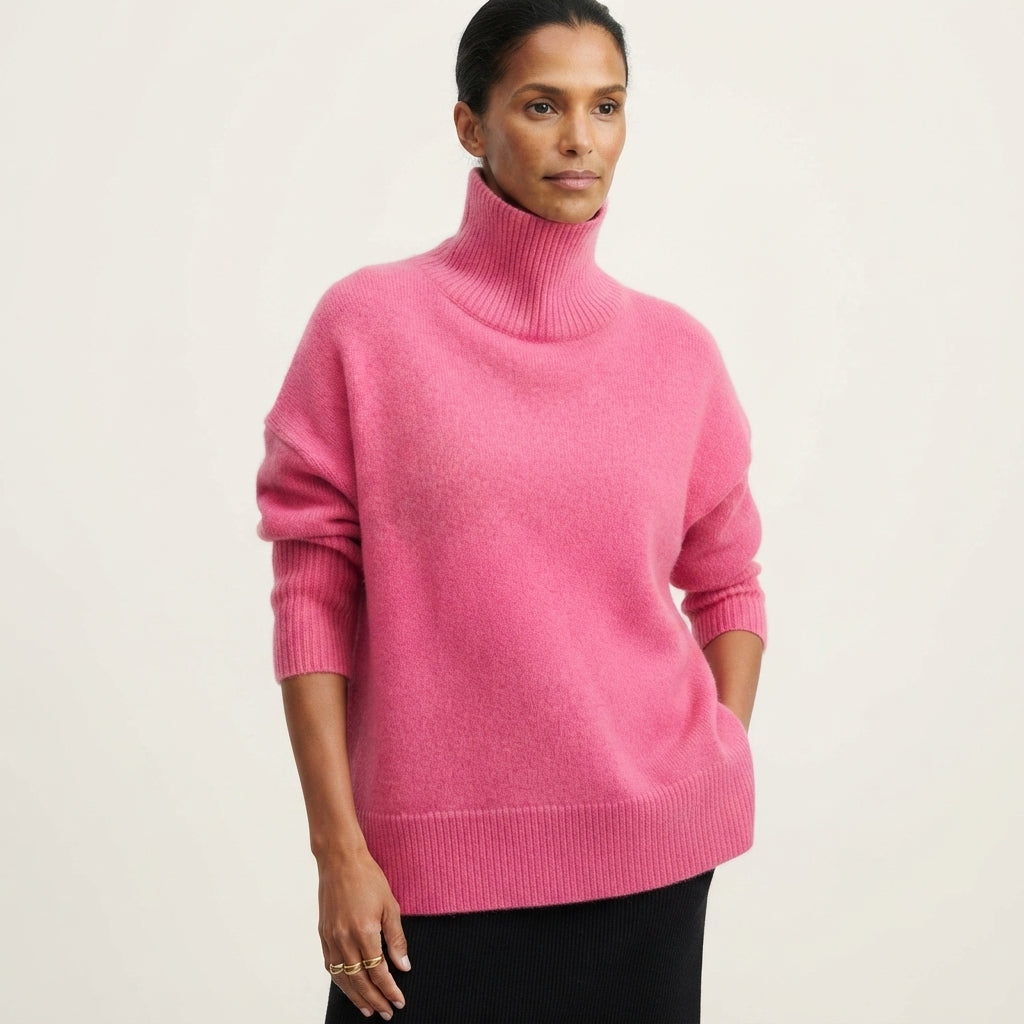 MAGLIONE COLLO ALTO DA DONNA